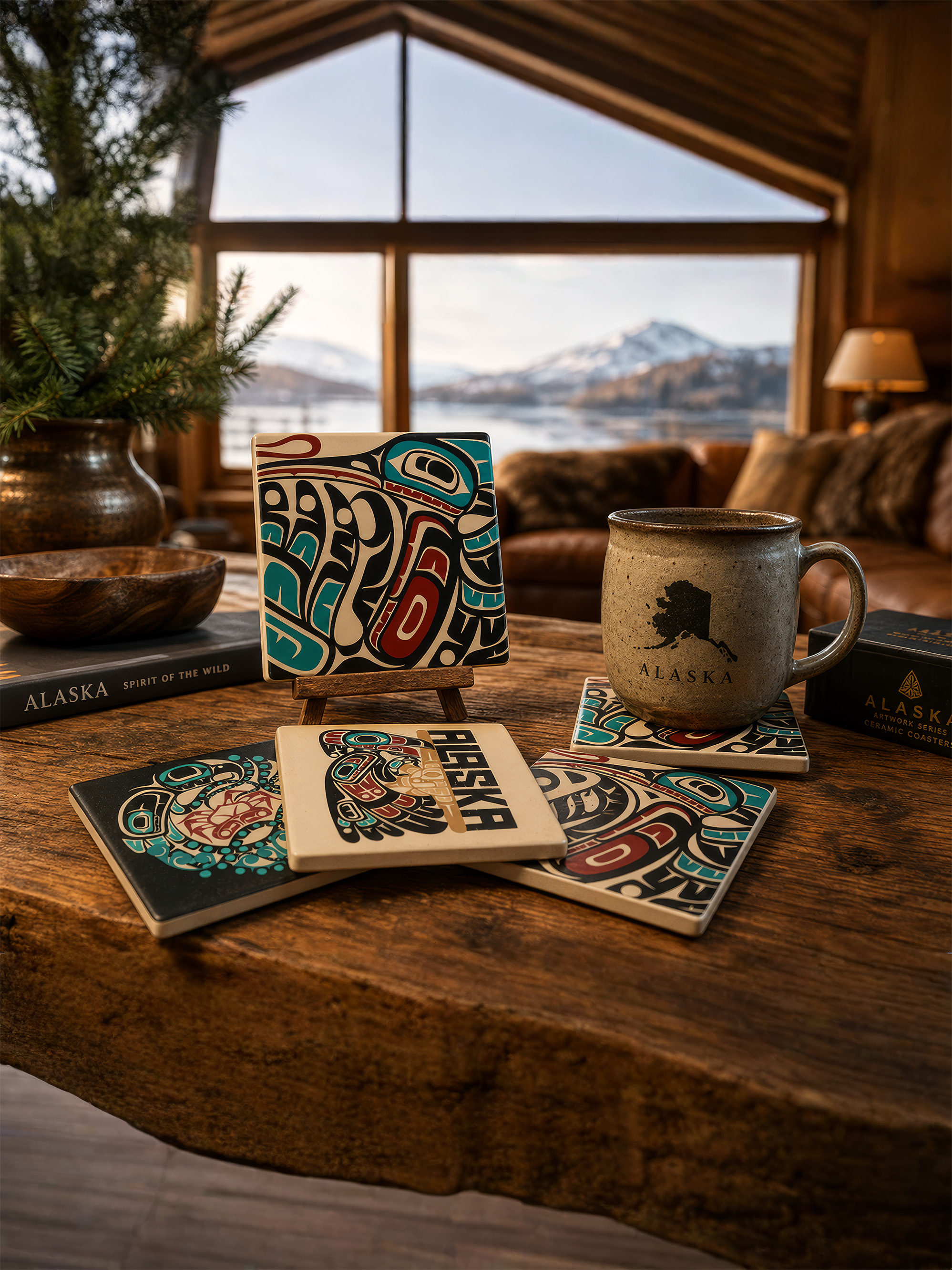 Ceramic coasters