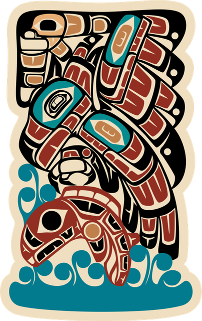 Eagle & Salmon original formline design